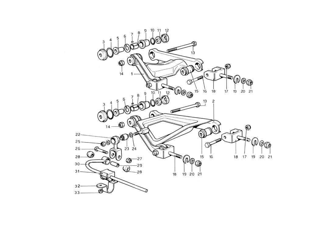 REAR SUSPENSION - WISHBONES